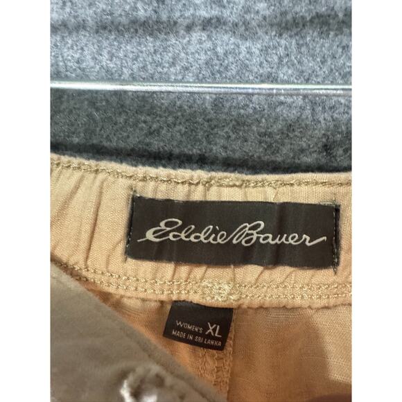 Eddie Bauer Pants Women XL Linen Blend Drawstring Straight leg‎ Relax Vacation - Picture 2 of 8